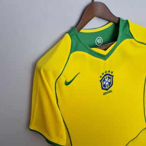 Camisa Retrô Seleção Brasileira 2004 2005 I Home Masculina