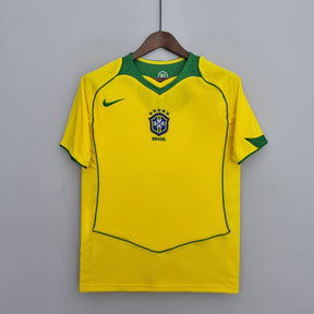 Camisa Retrô Seleção Brasileira 2004 2005 I Home Masculina