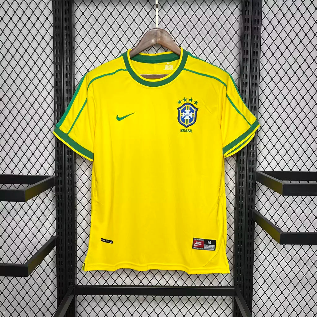 Camisa Brasil - Copa 1998 Retrô - Tailandesa 1:1